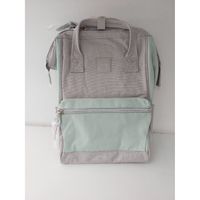 Mochila escolar o de viaje Multibolsillos H1881-6 Beige y Gris