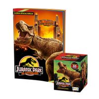 Álbum Jurassic Park 30 años Editorial Berlin Tapa Blanda + 1 Cajita (50 Sobres)