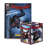 Álbum Spiderman in to Spiderverse Panini Tapa Blanda + 1 Cajita (50 Sobres)