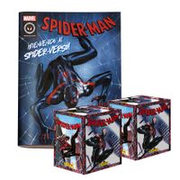Álbum Spiderman in to Spiderverse Panini Tapa Blanda + 2 Cajitas (100 Sobres)