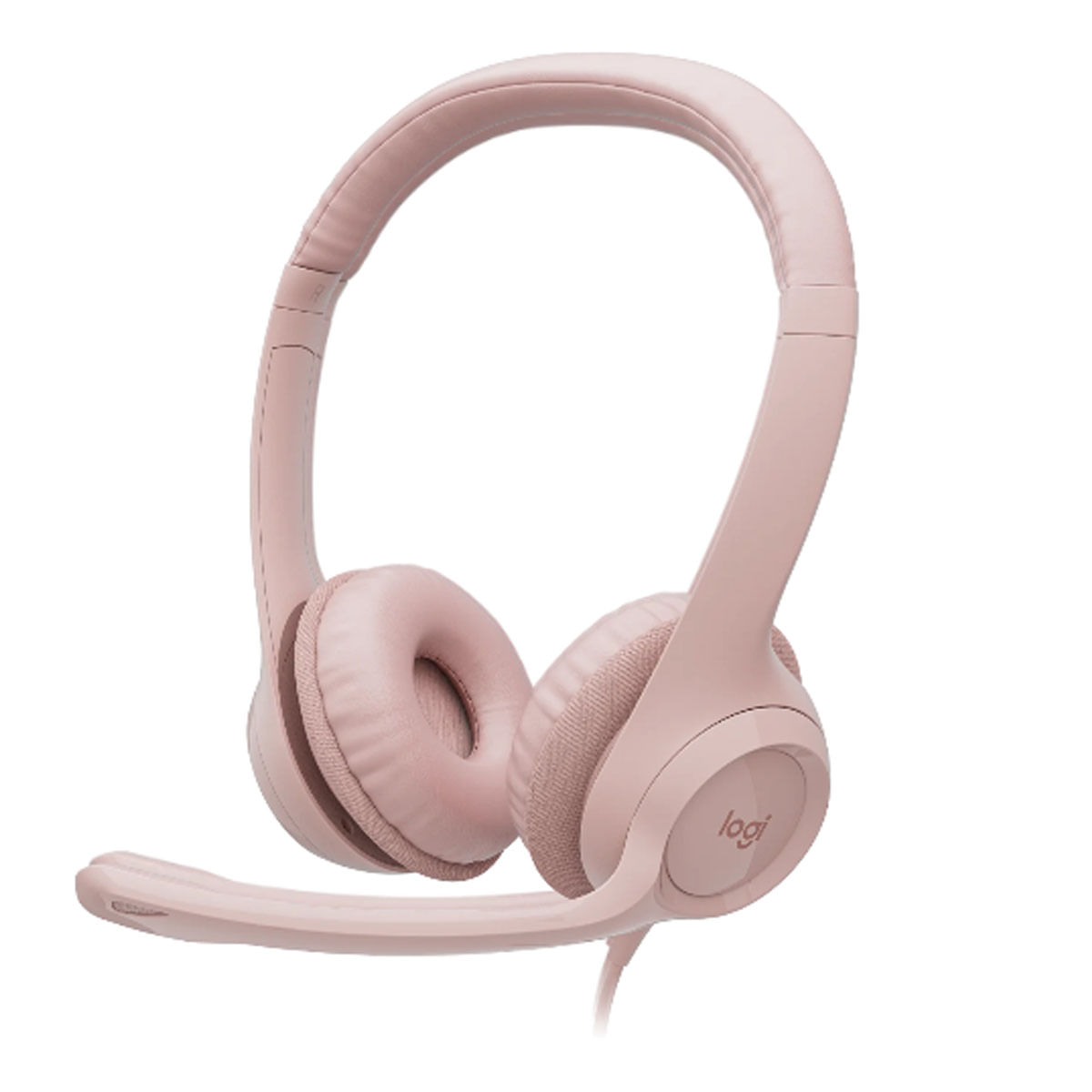 Audifono C/Micrófono. Logitech H390 Usb Rosado