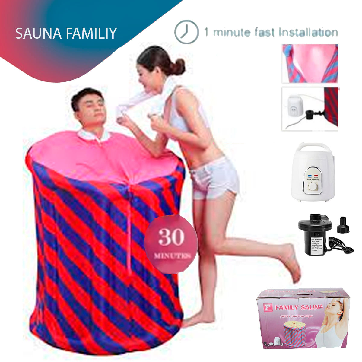 CARPA SAUNA FAMILY SPA EN CASA REDUCCION DE MEDIDAS