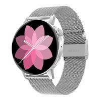 SMARTWATCH DT3 MATE VERSION MINI (PARA DAMA) DOBLE CORREA ALTA GAMA NFC PLATA