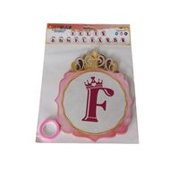 Cadeneta banner para mujer temática princesas feliz cumpleaños