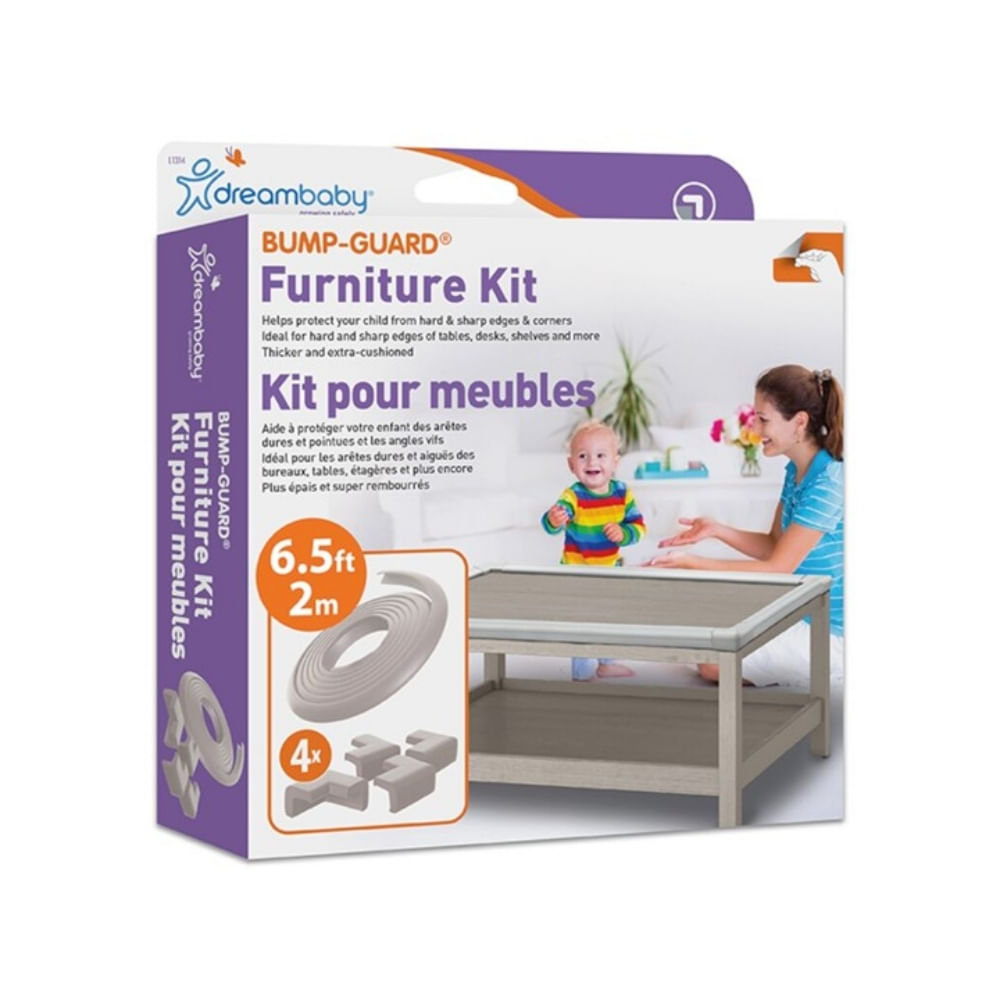 Kit Protector para Bordes y Esquinas de muebles mesas Gris