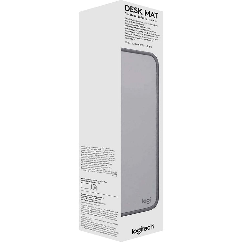 Mousepad DESK MAT Antisalpicaduras Resistente Gris