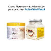 Crema Reparador + Exfoliante Corporal de Arroz - Fruit of the Wakali