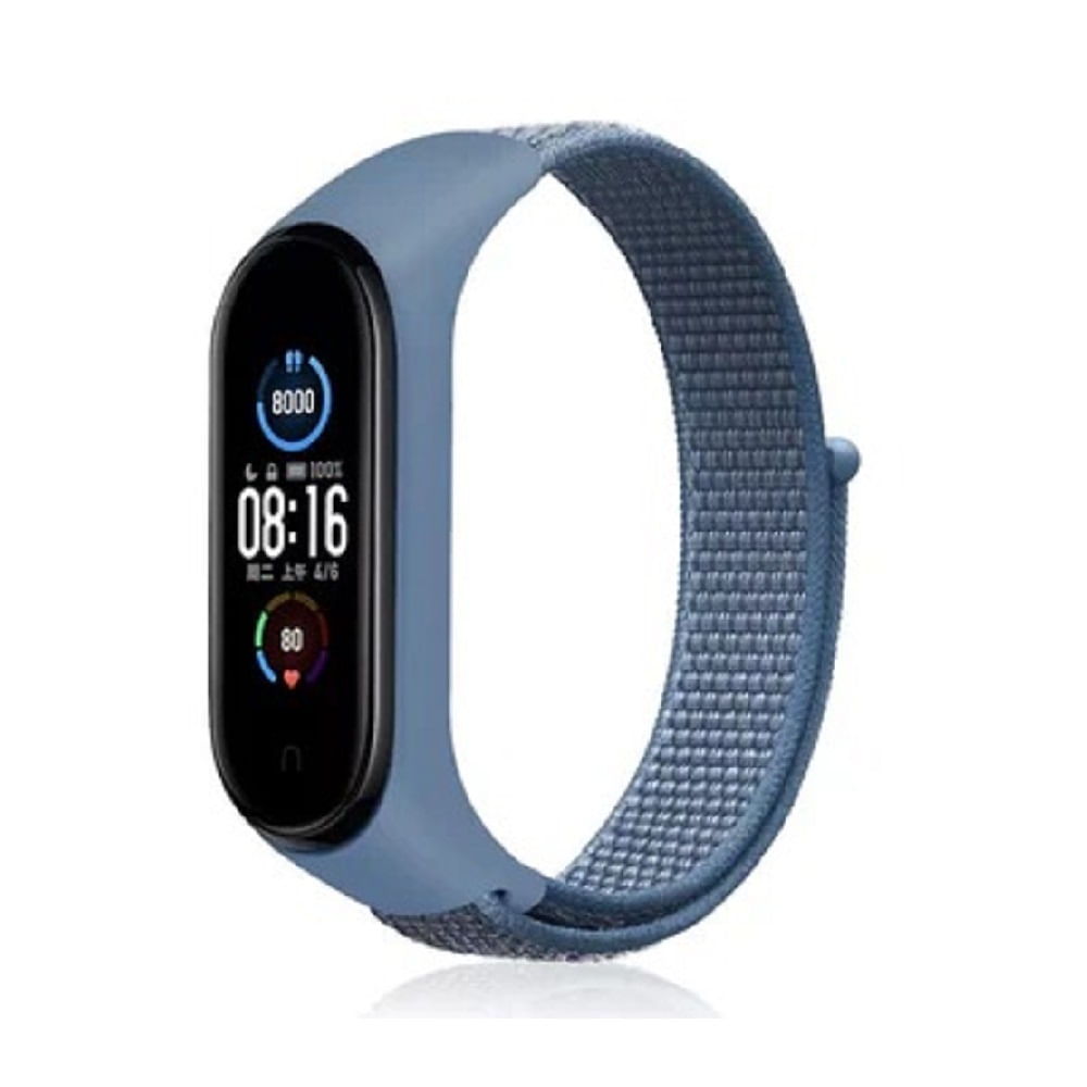 Correa de Nylon para Xiaomi mi band 4/5/6/7 - Azul