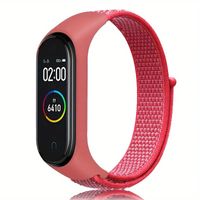 Correas de Nylon para Xiaomi mi band 4/5/6/7 - Rojo intenso