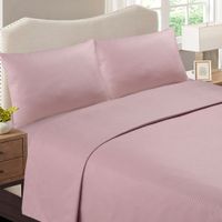 Sábana Embossed Micro Rosado 1.5 Plazas