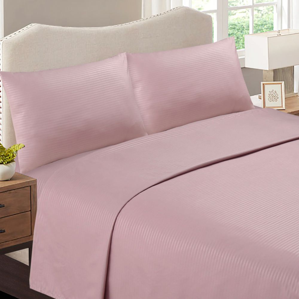 Sábana Embossed Micro Rosado 1.5 Plazas