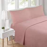 Sábana Micro Solido Rosado 1.5 Plazas