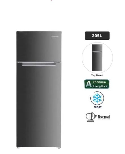 Refrigeradora BLACKLINE 205L Frost 2PN Inox - copy
