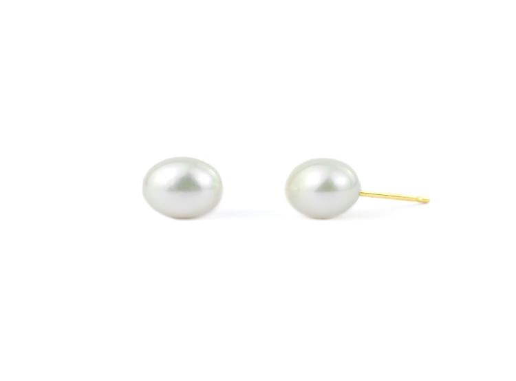 Aretes De Oro 18K Con Perla Cultivada Trento