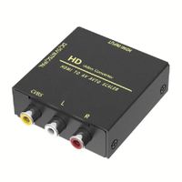Adaptador Genérico rca a hdmi, negro