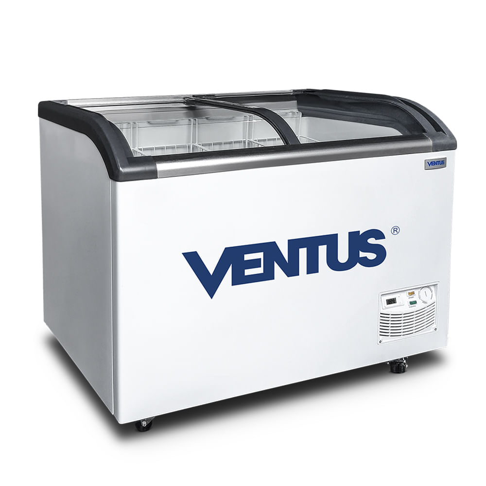 Congeladora Tapa De Vidrio Curva Blanco de 320L CTV-320Q VENTUS