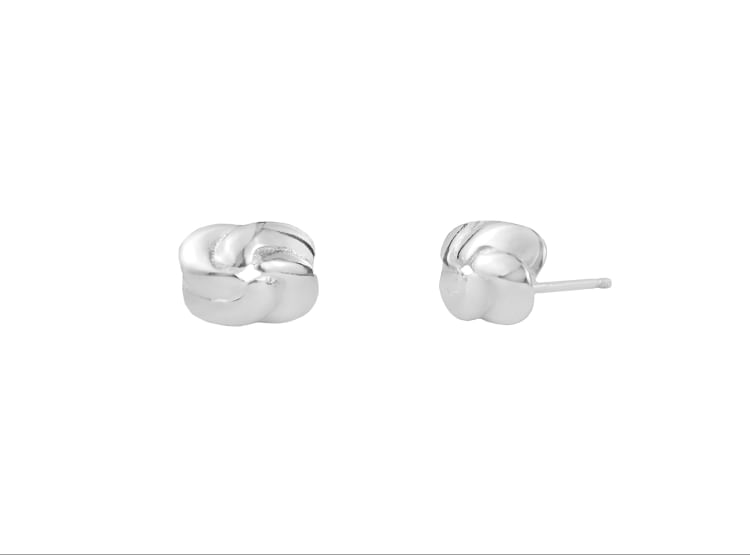 Aretes Nudos Plata 925