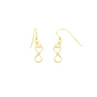 Aretes De Plata 925 Goldensilver Infinito