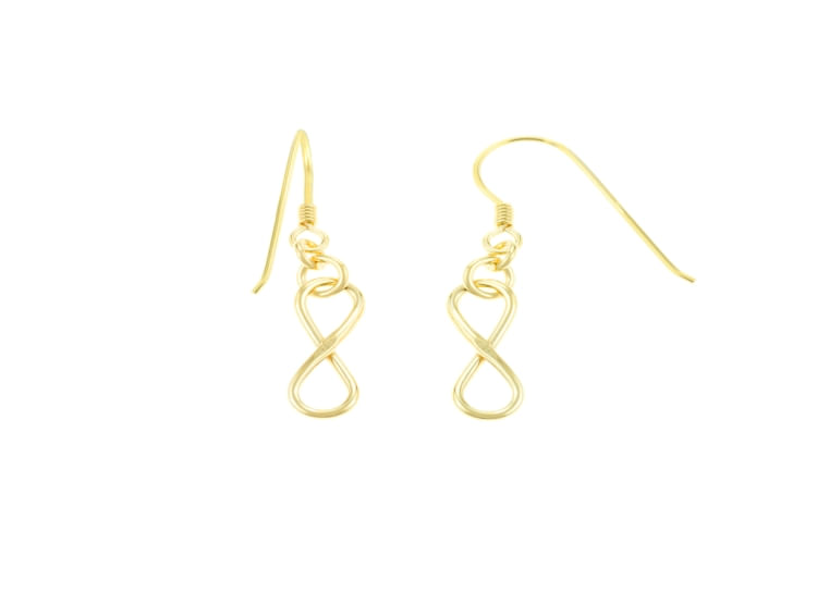 Aretes De Plata 925 Goldensilver Infinito