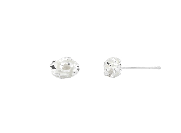 Aretes Flor Plata 925