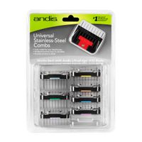 Andis Set de alzadores universales de acero inoxidable 8 pzs