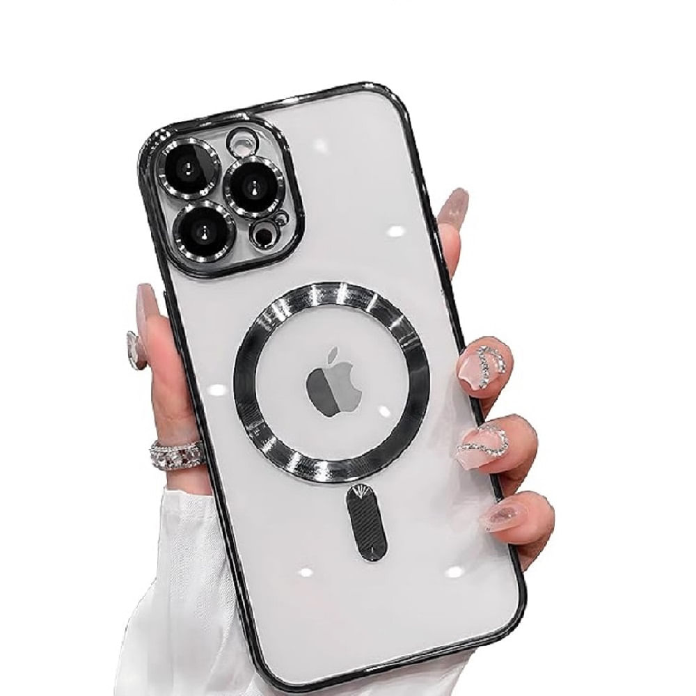 Case con MagSafe para carga inalámbrica para iPhone 14 PRO MAX - Negro
