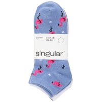Medias Casual Flamingo Algodón Pack 3un SINGULAR Mujer