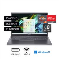 Laptop ACER Aspire 5 A515-48M-R2G6 15.6"" AMD Ryzen 7 (7000 series) 8GB 512GB SSD