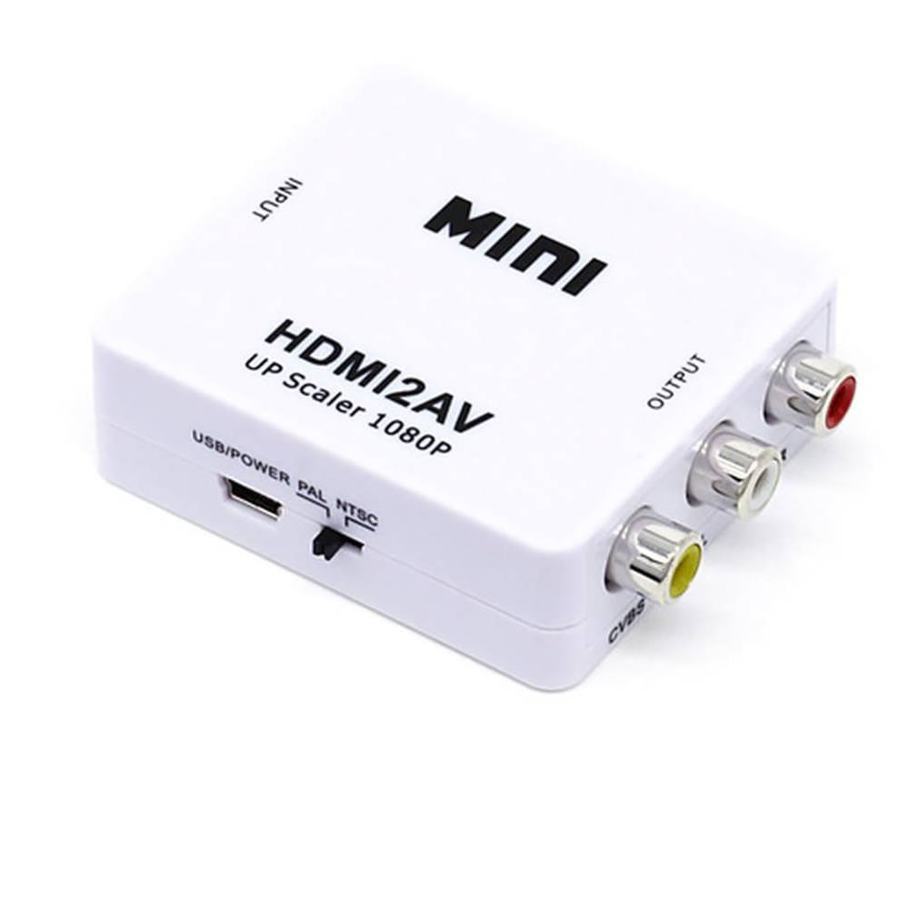Adaptador Convertidor HDMI a RCA Video Pal NTSC.