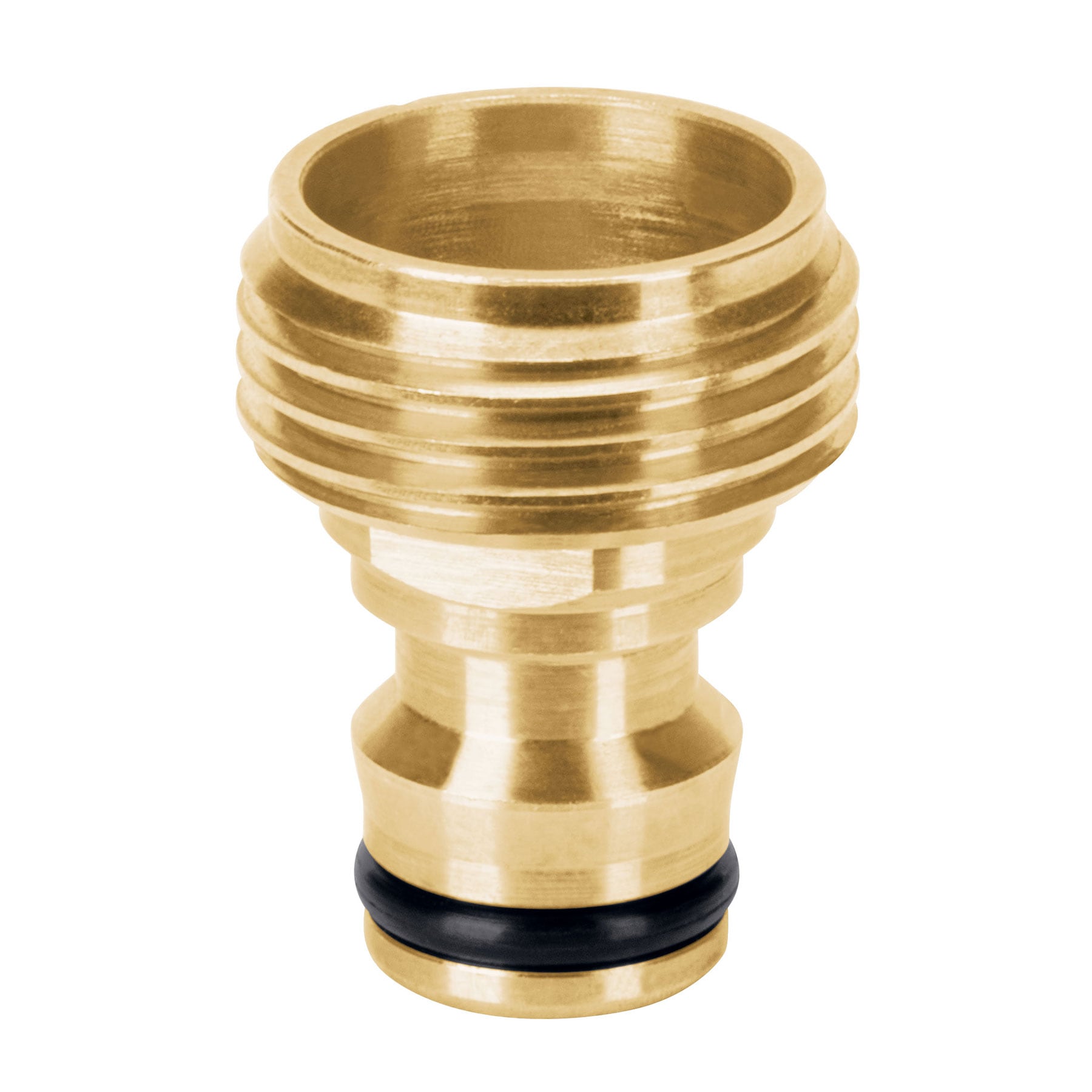 Conectores de laton solido sistema click macho Truper