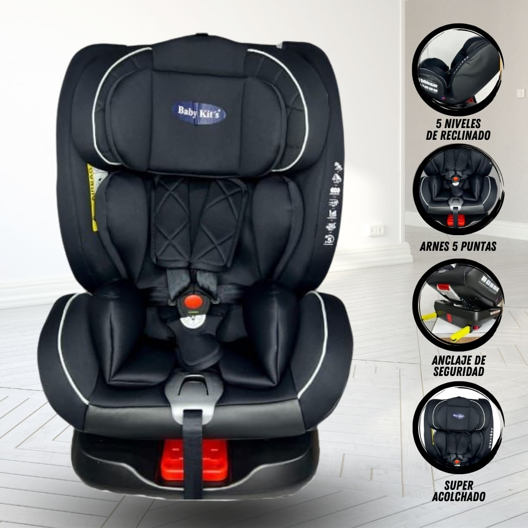 Silla De Auto Baby Kits «BARLETA» Black