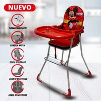 Silla de Comer Graduable Baby Happy «MICKEY TOONS» Red