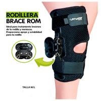 Rodillera Graduable Articulada para Lesiones de Rodilla y Meniscos