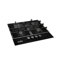 COCINA EMPOTRABLE A GAS SOLE 4 HORNILLAS VIDRIO SOLCO045V2