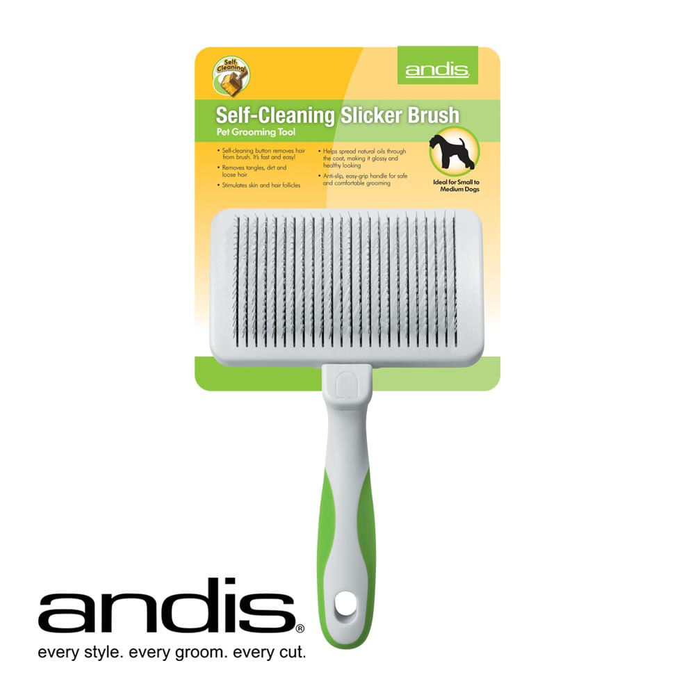 Andis Cepillo Alisador de Limpieza Automática / Self Cleaning Slicker Brush