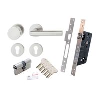Cerradura Embutir Miraflores + 5 Llaves Acero Inoxidable Iz Fibi For Iseo