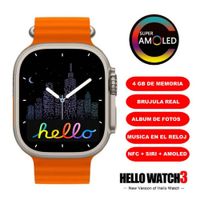 SMARTWATCH HELLO WATCH 3 PLUS, PANTALLA AMOLED Y 4GB DE ALMACENAMIENTO