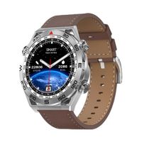 SMARTWATCH PLATEADO DT3 ULTRA MATE CUERO