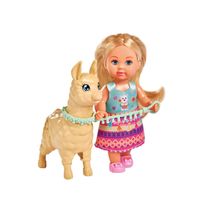 Muñeca Evi Love Traje Típico Con Alpaca