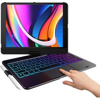 Funda táctil para iPad de 9ª generación con teclado (10.2 pulgadas, 2021), trackpad multitáctil, ret