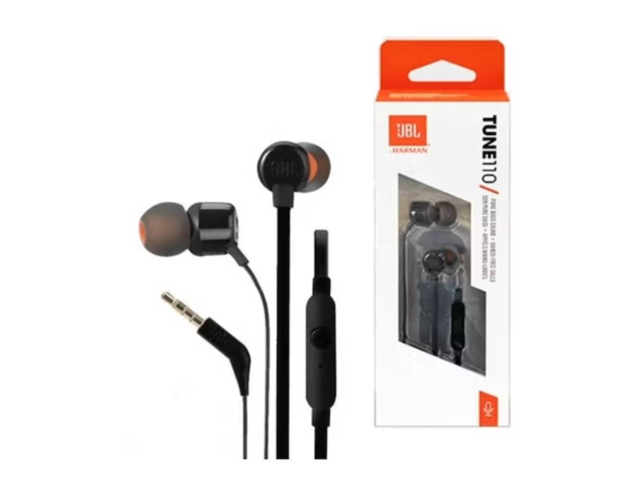 Audifonos Jbl Con Microfono Tune 110 Negro