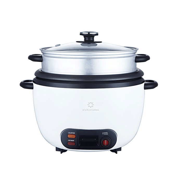 Olla Arrocera 1.8L con Vaporera Indurama OAI BL18 – Blanco