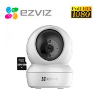 Cámara Wifi H6C Full Hd Ezviz Gira 360° Boton Llamada + Micro SD 256Gb