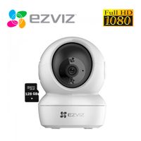 Cámara Wifi H6C Full Hd Ezviz Gira 360° Boton Llamada + Micro SD 128Gb
