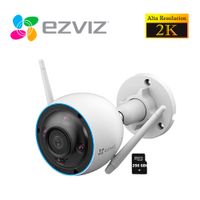 Cámara Seguridad Wifi Inalámbrica H3 2K 3MP Ezviz Exterior + SD 256GB
