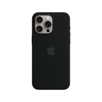 CASE DE SILICONA COMPATIBLE CON IPHONE 15 PRO MAX NEGRO
