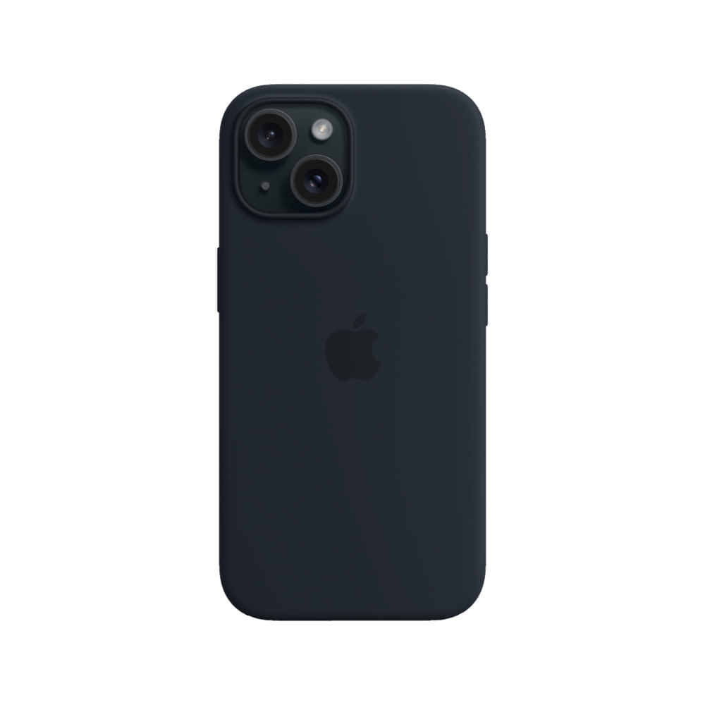 CASE DE SILICONA COMPATIBLE CON IPHONE 15 AZUL NOCHE