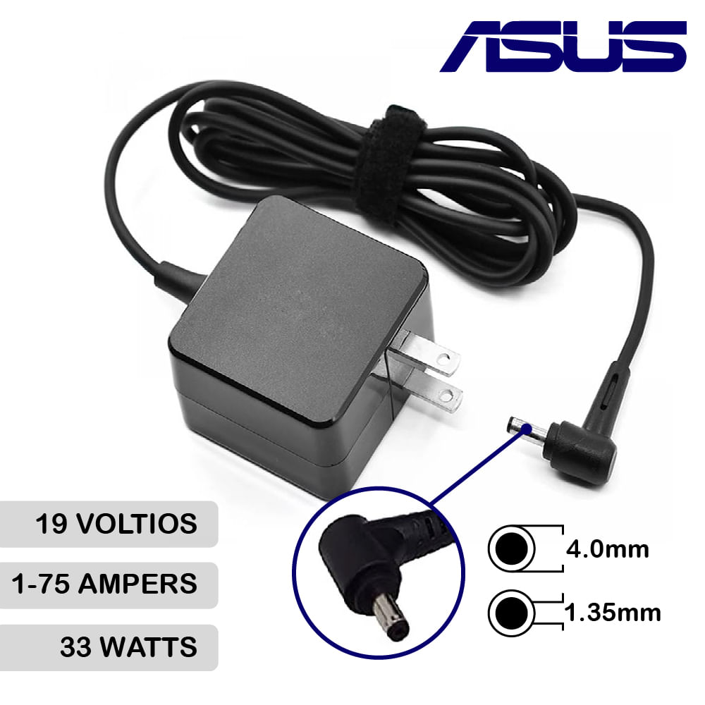 Cargador Laptop Asus 19v 1.75a 4.0x1.35mm 33w