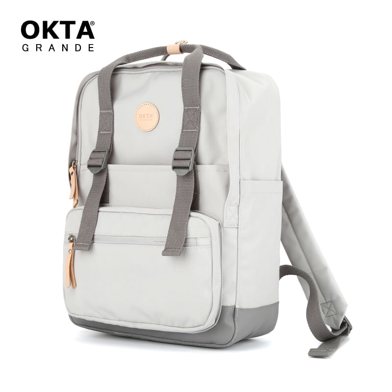 Himawari - Mochila H1882-2 para Laptop Saffron de 17 pulgadas - Gris Claro