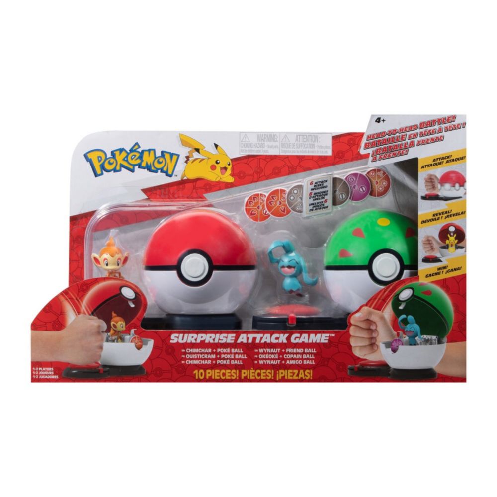 Set De Juego Pokemon Ataque Chimchar Vs Wynaut